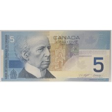 CANADA 2002 . FIVE 5 DOLLARS BANKKNOTE . DODGE . KEY DATE